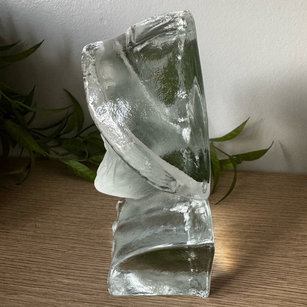 Viking Glass Realistic Sculpture Bust Art Bookend - Picture 7 of 9